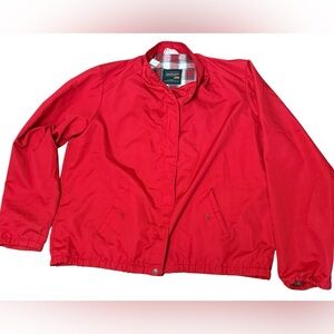 Vintage Wolverine Coach Jacket‎ Made in USA | Red Plaid Lined XL Tall